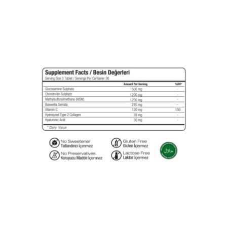 Glukozamin & Kondroitin & Msm Tip 2 90 Tablet