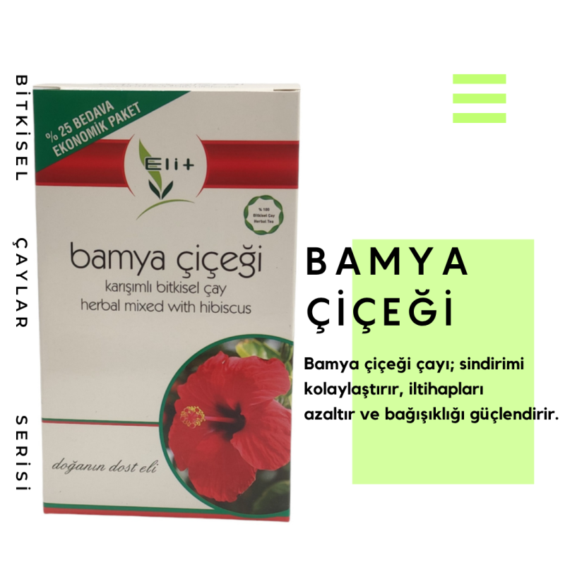 Bamya Çiçeği Karışımlı Bitkisel Çay