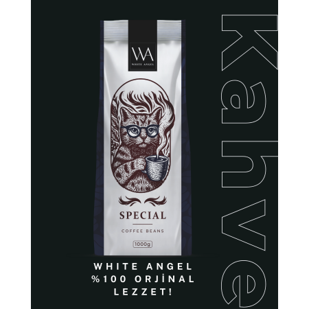 White Angel Kolombiya & Brezilya Special Çekirdek Kahve 1000 Gr