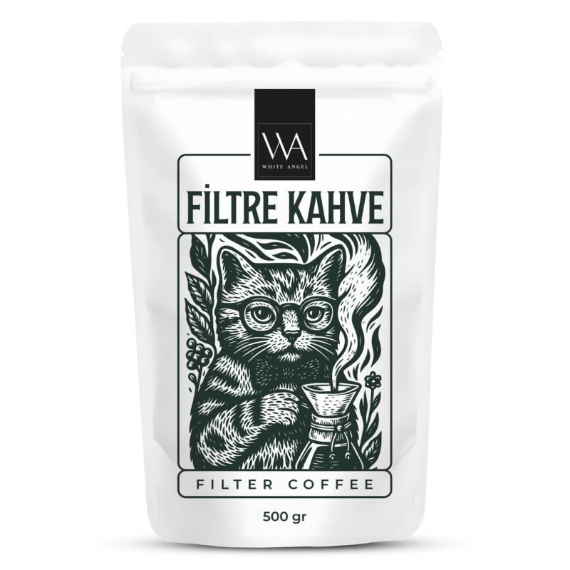 WHITE ANGEL Filtre Kahve 500 gr Taze Öğütülmüş • Yoğun Aroma