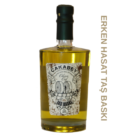 Çakabey Taş Baskı Soğuk Sıkım Erken Hasat Saf Zeytin Yağı Urla Organik